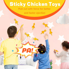 tpr rubber chicken toy 10 cm