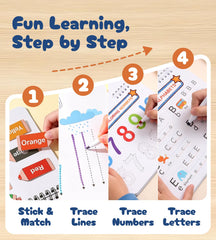 Tracing and coloring pages for kids ages 4-8