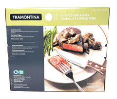 Steak knives set 6 pieces tramontina jumbo