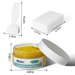 Translucent grout 5oz jar for mosaic tiles