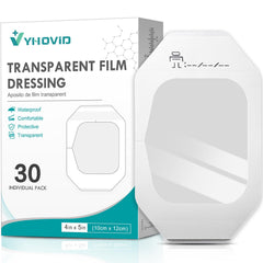 Transparent film dressing 4x4.75 box of 30 for wound care