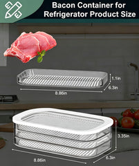 Transparent lid helps identify contents for lunch meat storage