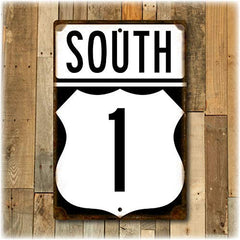 Key West Florida US 1 South replica highway sign by Travelsign