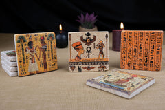 Ancient Egypt Coasters eco-friendly non-toxic painted finish