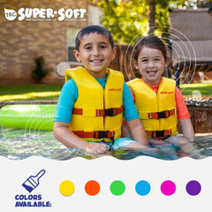 Vinyl-coated foam-filled vest for children