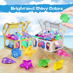 Silver and golden treasure pirate boxes included