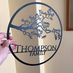 Tree of Life family decor sign 12 inch