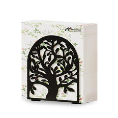 Tree of Life napkin holder in black metal