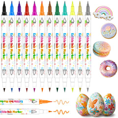 Treedoa food coloring marker pens set with 12 edible colors