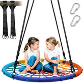 Trekassy 40 inch Spider Web Saucer Swing product image with large round seat