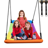 Trekassy 700lb Giant 60 inch Skycurve platform swing in backyard