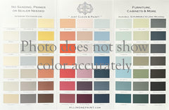 Tri-fold Color Confidence Card for home painting projects 17x11