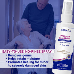 TriDerma pressure sore relief wound cleanser 8.2 oz spray