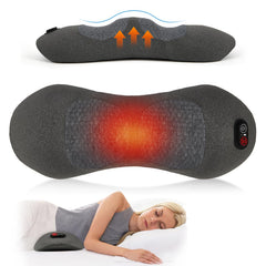 Triple Fusion Back Massager with Heat in light gray color