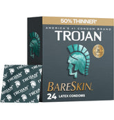 Trojan Bareskin condoms product packaging