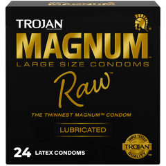 TROJAN Magnum Raw Large Size Condoms packaging