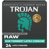 Trojan Raw condoms 24 count packaging