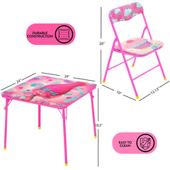 Trolls square table with chairs in vibrant design