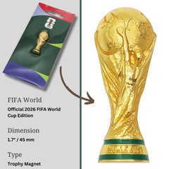 1.8 inch trophy replica magnet with enamel inlay