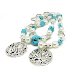 Troical Curtain Ornaments close up with beads