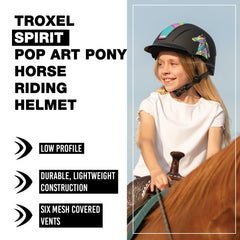 Troxel adjustable fit small size horse riding helmet side view