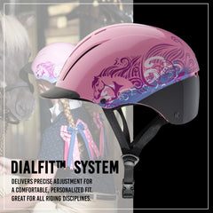 Troxel dialfit helmet with ventilation features