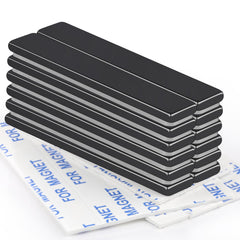 TRYMAG strong neodymium magnets with adhesive backing 60x10x3 mm