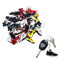 TSY TOOL 20-pack random mini retro sneaker keychains 2D designs
