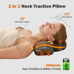 Ergonomic neck and shoulder contour of TUFPUZRLCT pillow