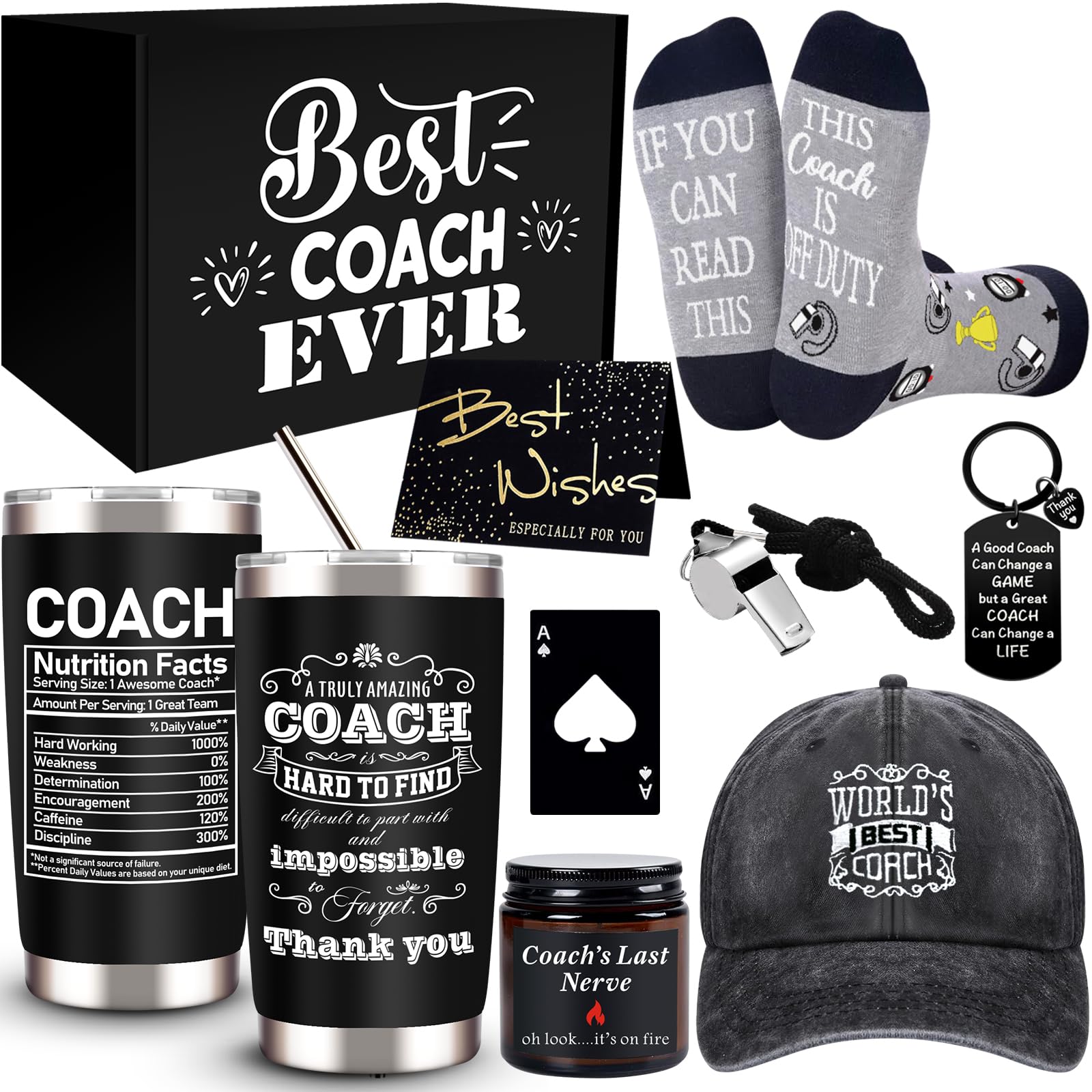 jtamohi coaches gifts 8-item box tumbler