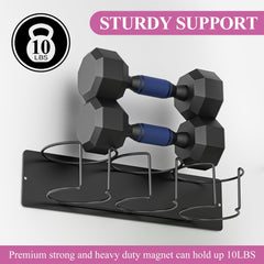 Tumbler lid rack integrated in magnetic cup holder