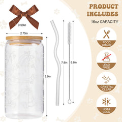 Includes lid straw cleaning brush bow and gift box