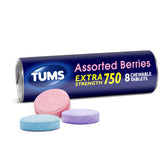 Front view of TUMS EX Assorted Berries packaging