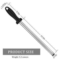 diamond electroplated honing steel rod showing carbon steel core