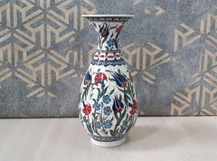 Turkish Classic Handmade Ceramic Vase Kutahya origin