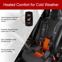 Tusk UTV Seat Heater Kit universal fit design for most UTV seats
