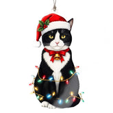 Tuxedo cat ornament product image