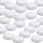 tuyai 3in white floating candles 36 pack for water displays