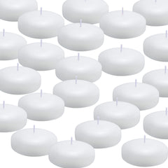 tuyai 3in white floating candles 36 pack for water displays