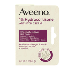 Triple Oat Aloe Vitamin E formula in anti-itch cream