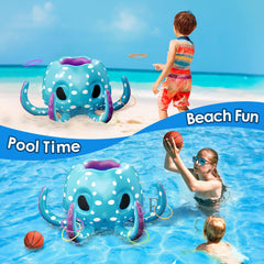 Includes two basketballs for pool shooting