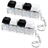 Two-packs of keyboard fidget toy in black and white