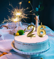 Smokeless non-toxic wax birthday candles