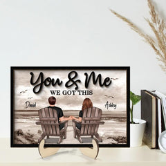 wooden plaque 5.25 inch size with stand