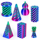 Two smooth cylinders fidget toy component