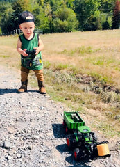 Uarzt remote control tractor with front loader and trailer