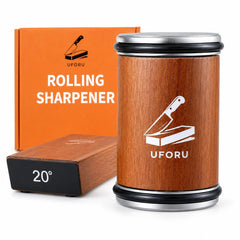 UFORU Rolling Knife Sharpener Kit with magnetic angle guide