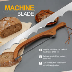 Bread bow knife designed for homemade bread slicing