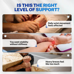 3D TFCC support pad on wrist brace for targeted ulna area