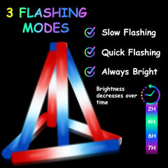 UMEELR glow sticks three-mode flashing in use at party